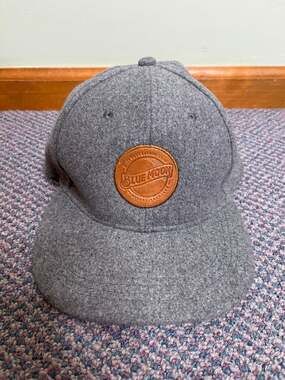 Blue Moon Leather Grey Wool Blend Hat